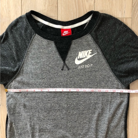 Nike Organic Cotton Blend Relaxed Fit T Shirt Dress in Gray Size XS - Picture 9 of 11